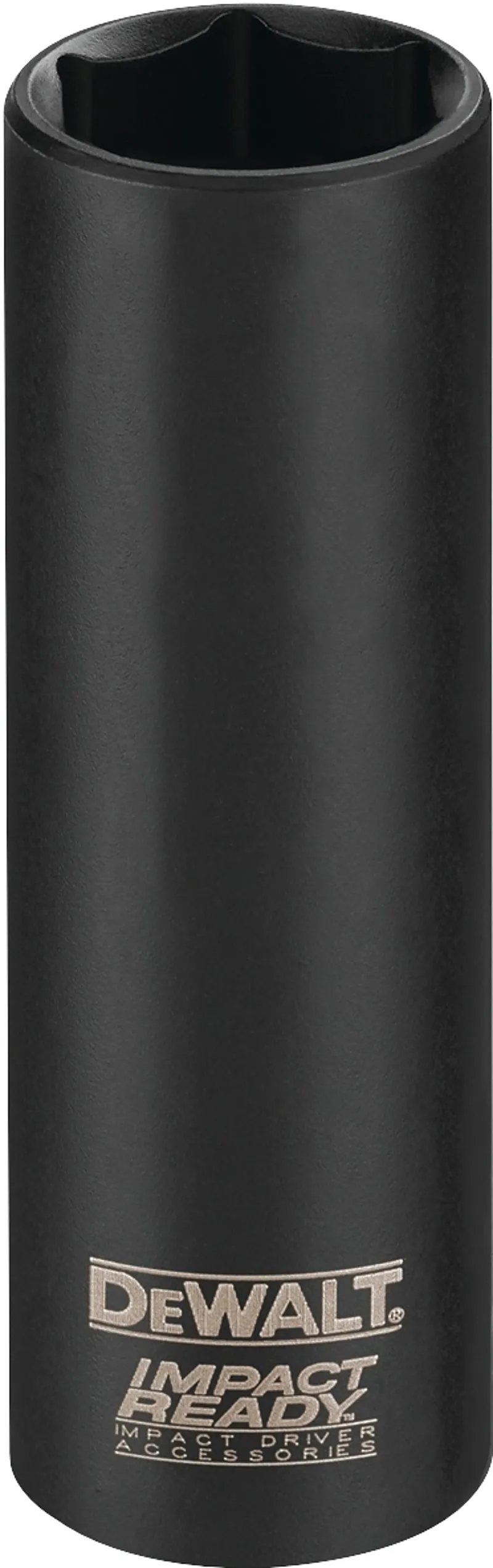 DeWALT IMPACT READY DW2285 Impact Socket, 7/16 in Socket, 3/8 in Drive, Square Drive, 6-Point, Steel, Black Oxide :EA: QUANTITY: 1