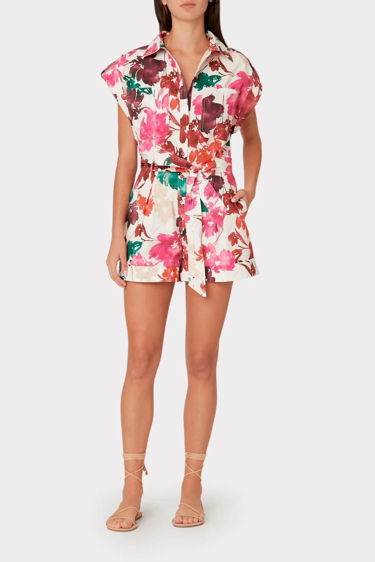 Dia Watercolor Silhouette Romper