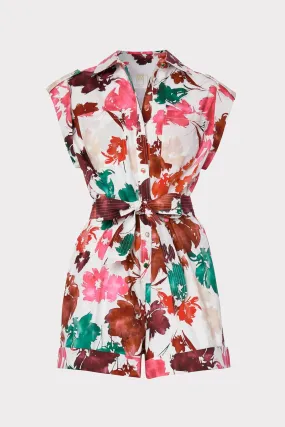 Dia Watercolor Silhouette Romper