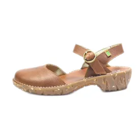 El Naturalista Mid-Heel Shoes Leather Brown Colour For Women