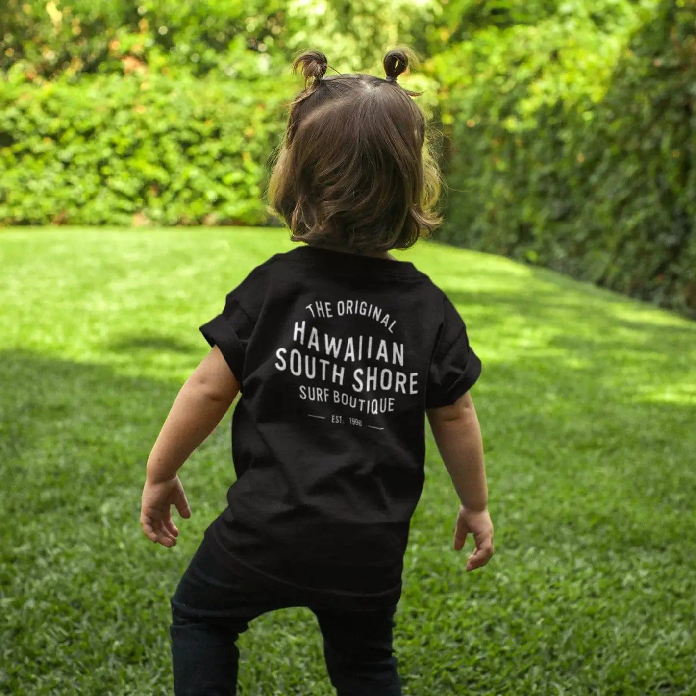 HawaiianSouthShore 1996 Tee Kids Made in Hawaii XS-L Black