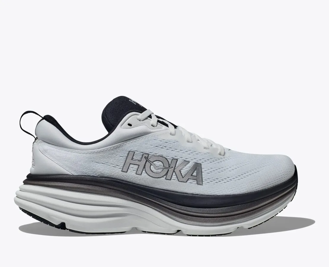 Hoka Men's Bondi 8 BLKWHT