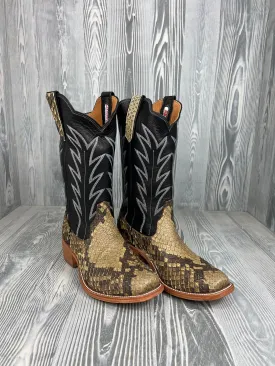 Men's Rios of Mercedes Giant Natural Python with 13" Black Aniline Tops